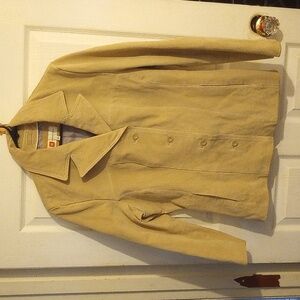 Wilson's Leather Suede Beige Jacket in XL